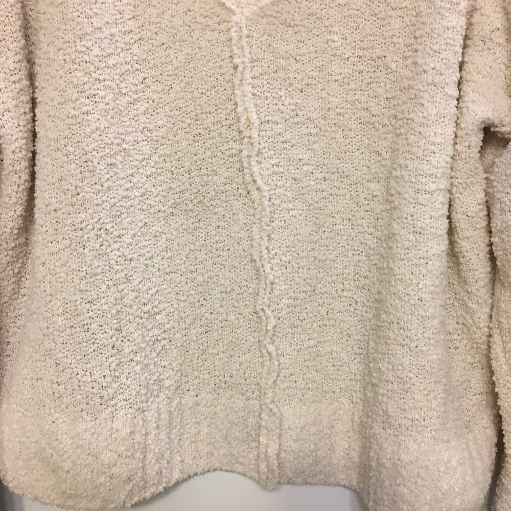 Fuzzy white sweater, size medium